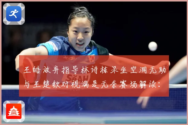 王皓放弃指导林诗栋呆坐空洞无助与王楚钦对视满是无奈赛场解读：最新赛事动态与深度分析